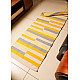 Cotton Bed Side Runner / Kitchen Runner - Half Stripe