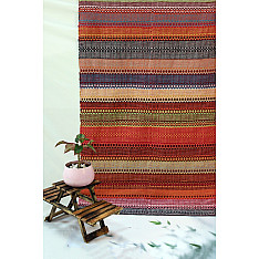 Handwoven Dhurrie | Cotton Dhurrie - 8 Paddle