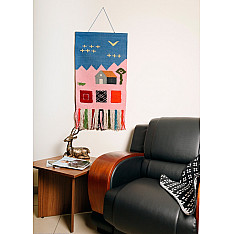 Handwoven Dhurrie | Cotton - Wall Hanging - Hut & Box
