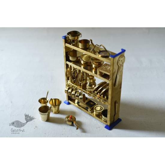 handmade brass Miniature Baby Kitchen Set