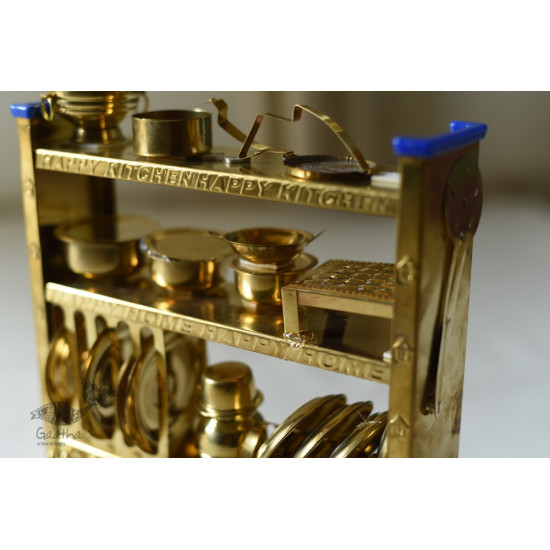 handmade brass Miniature Baby Kitchen Set