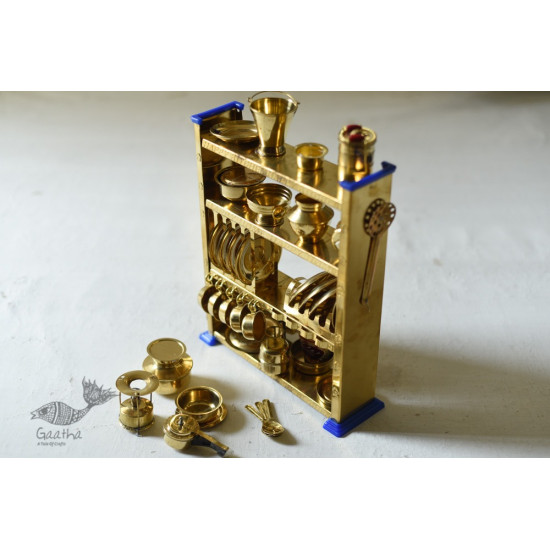 brass Miniature Baby Kitchen Set