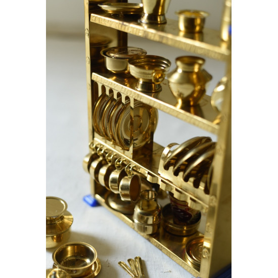 brass Miniature Baby Kitchen Set