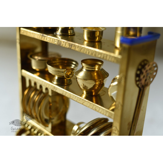 brass Miniature Baby Kitchen Set