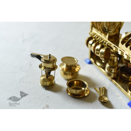 brass Miniature Baby Kitchen Set