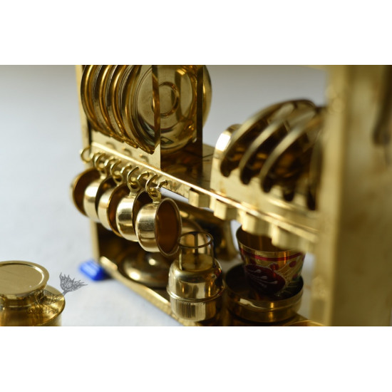 brass Miniature Baby Kitchen Set