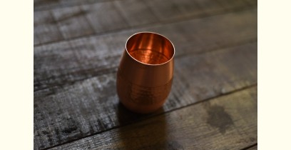 Traditional Utensils - Copper Damru (Round) Glass