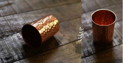Traditional Utensils - Copper Hammered Glass