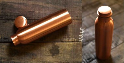 Traditional Utensils - Copper Plain Matt Water Bottle