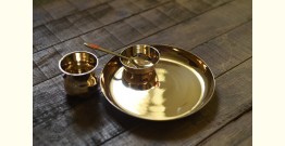 Traditional Utensils - Bronze Small Thali Set /Small Dinner Set (No. 4)