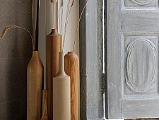 Sankhla | Handmade Wooden Home Decor Vase ( Set of Five )