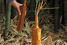 Sankhla | Handcrafted Vase - Teak Wood ( Set of Two)