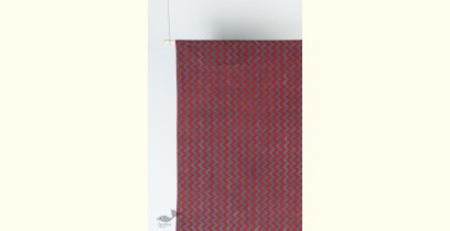 Block Printed Fabric ✩ Cotton Fabric - Eirukh Red & Indigo ( Per meter )