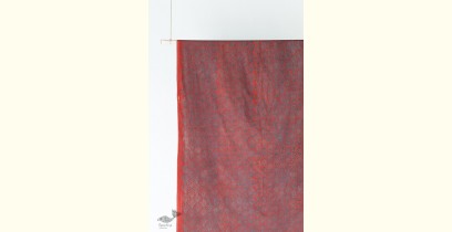 Block Printed Fabric ✩  Cotton - Ilana Red & Indigo ( Per meter )