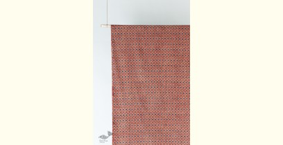 Block Printed Fabric ✩ Cotton - Kalmash Red ( Per meter )