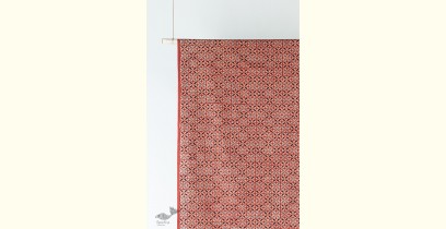 Block Printed Fabric ✩ Cotton - Laya Red ( Per meter ) 