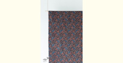 Block Printed Fabric ✩ Cotton - Shalom Indigo & Red ( Per meter )
