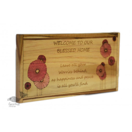 shop wooden welcome board - for new house gift