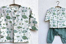 Chubby | Organic Cotton . Kids Garment ★ 2 ★ Fish Print