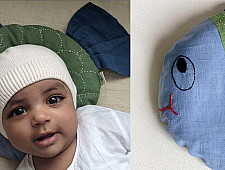 Organic Cotton ★ Fish Mustard Seed Pillow ★ 2