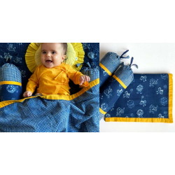 Organic Cotton ★ Kids Organic Gift Set (Dohar + 2 Zoo Bolster) ★ 12