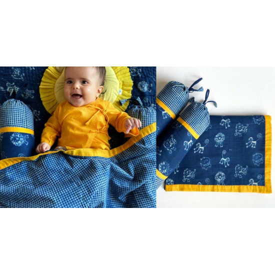 shop Kids Organic Gift Set (Dohar + 2 Zoo Bolster)