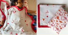 Organic Cotton ★ Kids Organic Gift Set (Dohar + Kapok Pillow - Koi) ★ 14