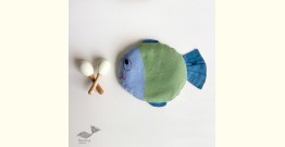 Organic Cotton ★ New Born Gift Set (Fish Pillow + 2 Wooden Maracas) ★ 5