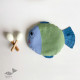 shop New Born Gift Set (Fish Pillow + 2 Wooden Maracas)