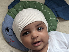 Organic Cotton ★ Fish Mustard Seed Pillow ★ 2