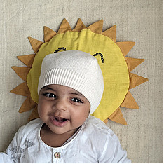 Organic Cotton ★ Sun Mustard Seed Pillow ★ 3
