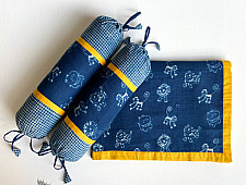 Organic Cotton ★ Kids Organic Gift Set (Dohar + 2 Zoo Bolster) ★ 12