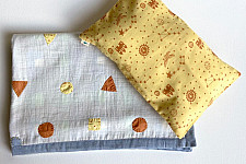 Organic Cotton ★ Kids Organic Gift Set (Dohar + Kapok Pillow Dhruvtara print) ★ 13