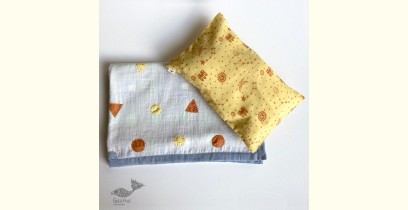 Organic Cotton ★ Kids Organic Gift Set (Dohar + Kapok Pillow Dhruvtara print) ★ 13