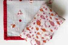 Organic Cotton ★ Kids Organic Gift Set (Dohar + Kapok Pillow - Koi) ★ 14