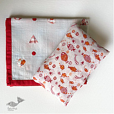 Organic Cotton ★ Kids Organic Gift Set (Dohar + Kapok Pillow - Koi) ★ 14