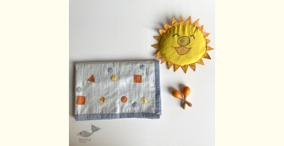 Organic Cotton ★ Kids Organic Gift Set (Dohar + Mustard Seed Pillow + Maracas - Dhruvtara) ★ 15