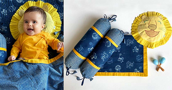 Gudgoodie Baby Gift Set Muslin Dohar and Maracas- Galactic Adventure