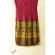 shop Handcrafted Ajrakh Bandhani Silk Stole Fuchsia 