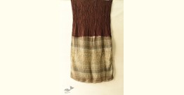 Flavors of fusion | Ajrakh Bandhani Silk Brown Stole