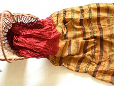 Flavors of fusion | Ajrakh Bandhani Silk Stole - Red