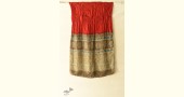 shop red silk stole handcrafted - handmade ajrakh bandhani