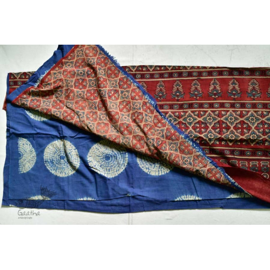 Charulata ★ Tie-Dye & Ajrakh ★ Cotton Shibori Saree ★ 3