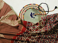 Charulata ★ Tie-Dye & Ajrakh ★ Cotton Shibori Saree ★ 6