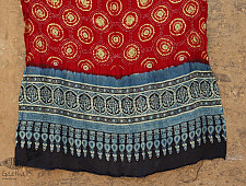 Flavors of fusion ★ Gajji Silk Ajrakh Bandhani Dupatta ~ 5