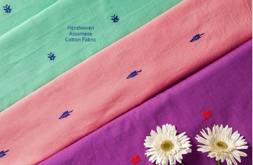 Handwoven Assamese Cotton Fabric.