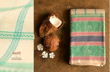  Kanchipuram Organic Cotton Sarees.