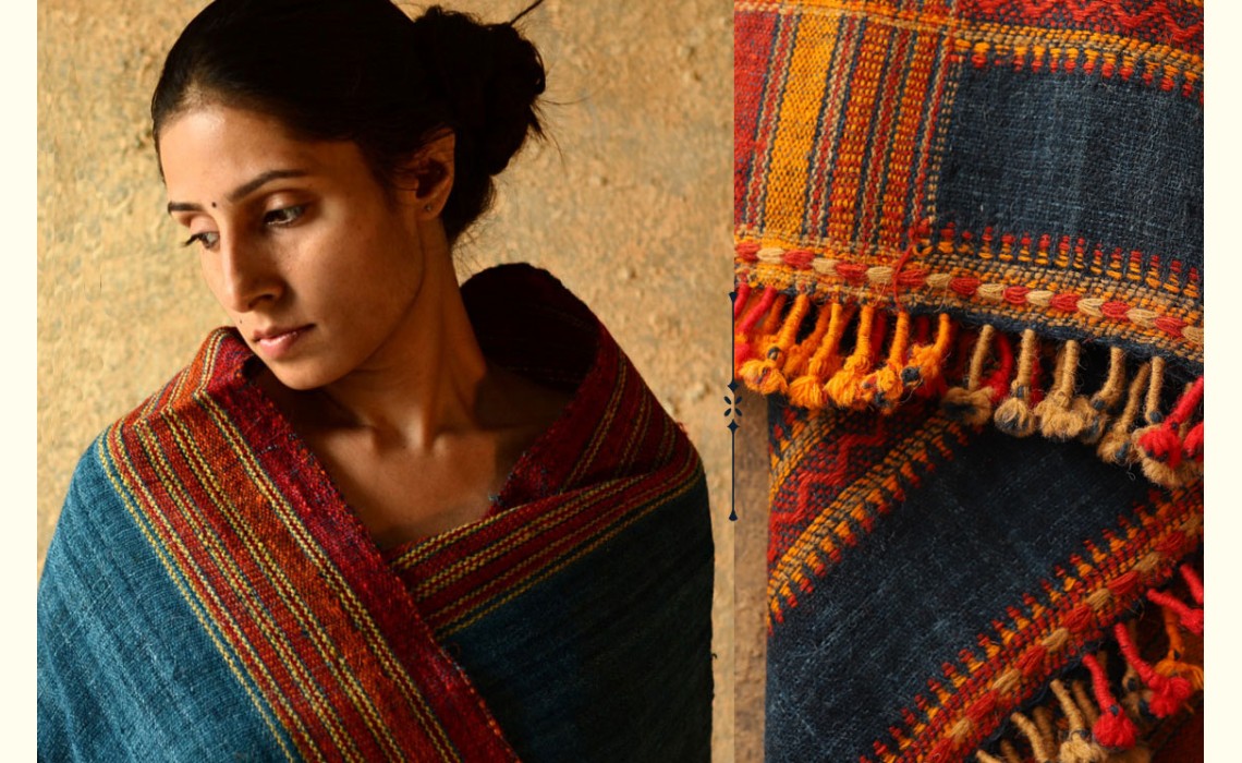 Chandni - Handwoven Chanderi Silk . Batik Saree.