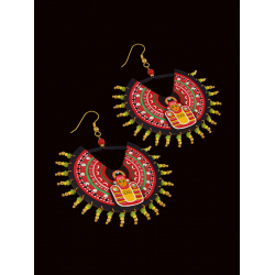 Razia Kunj ♥ Handcrafted Jewelry ♥ Theyyam Earring  (Medium) . L