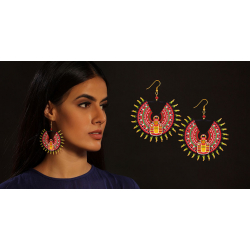 Razia Kunj ♥ Handcrafted Jewelry ♥ Theyyam Earring  (Medium) . L